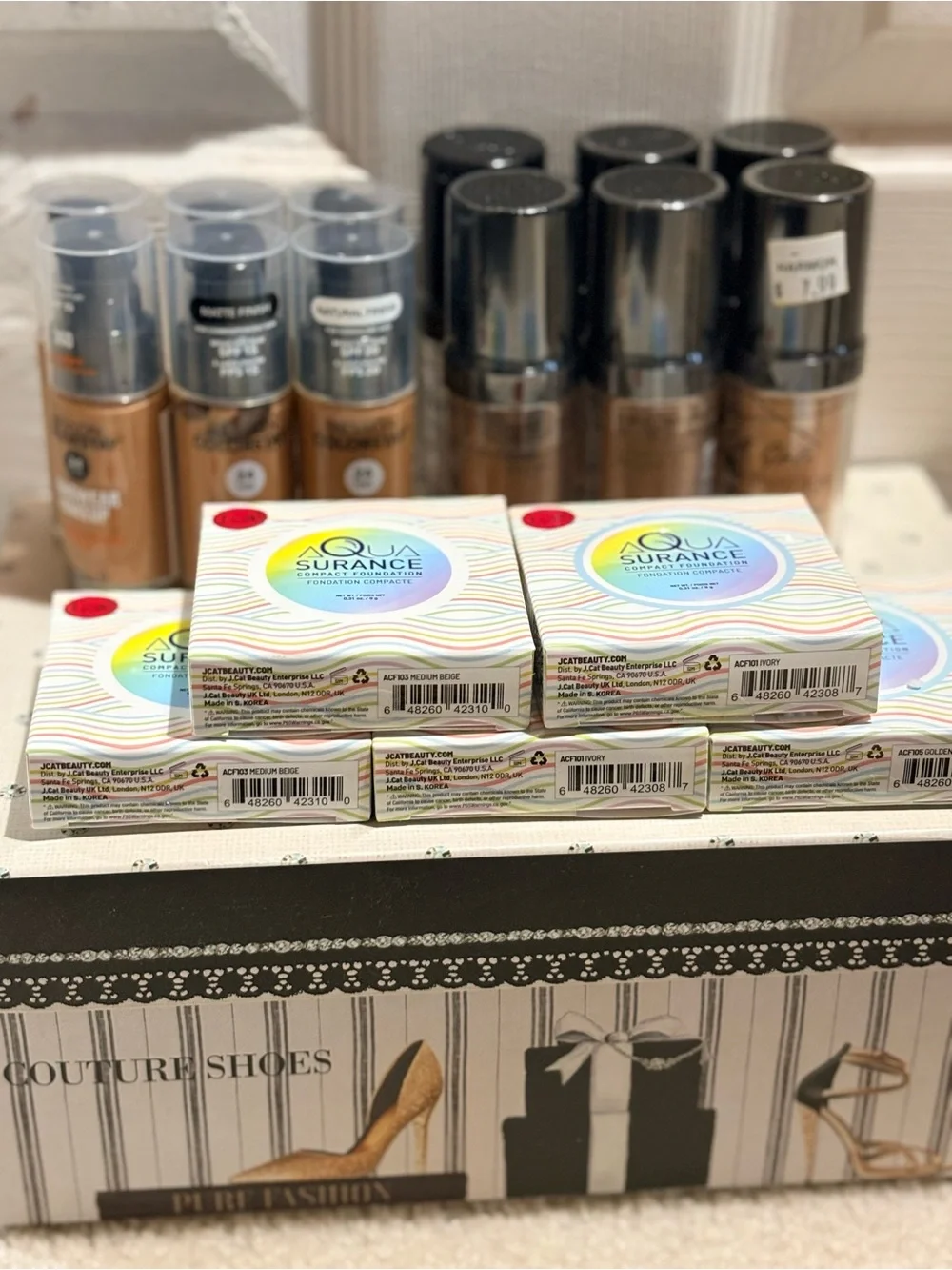 Makeup Haul: Concealer, Powder, and Foundation in Beige and Tan Tones